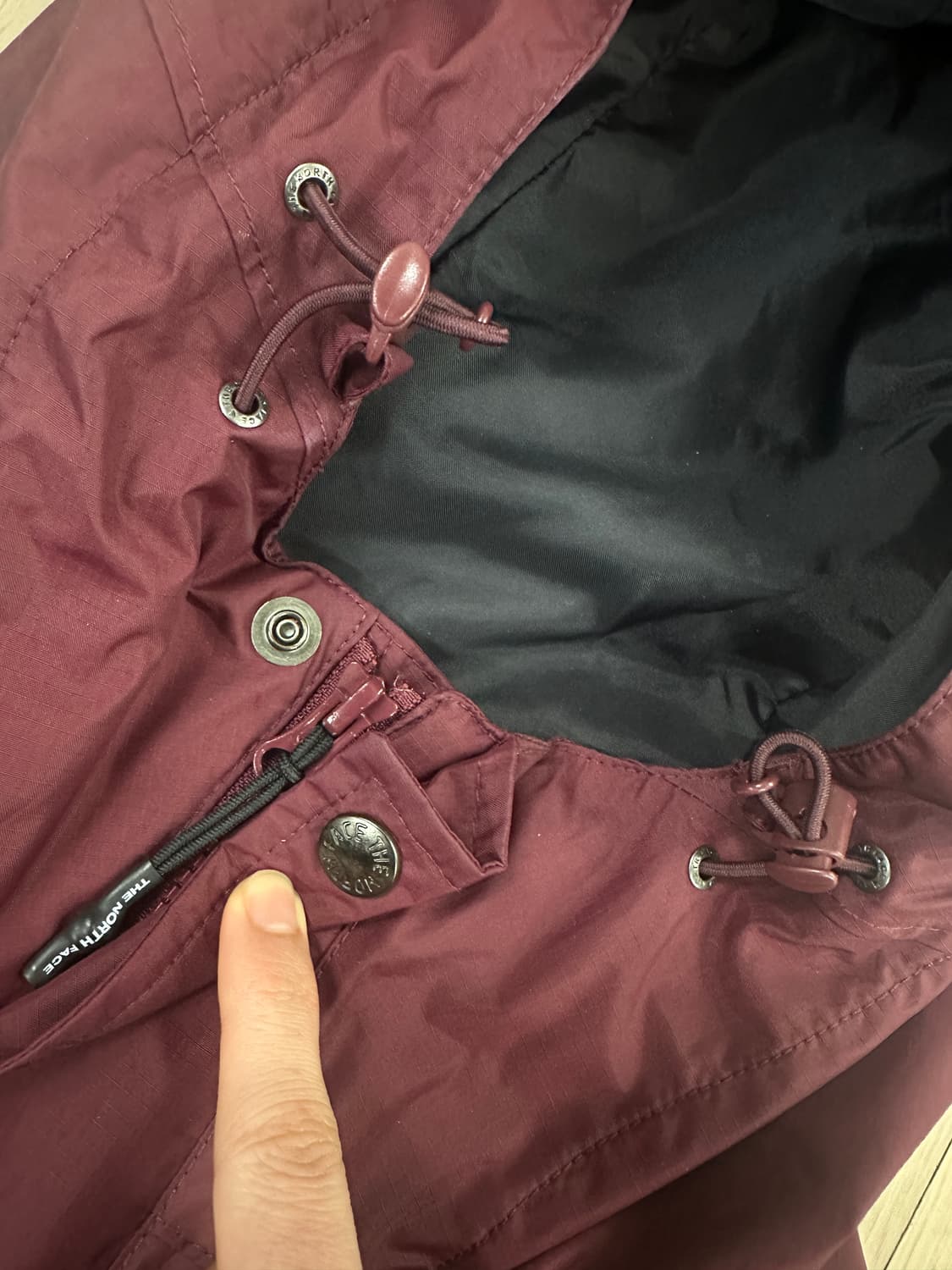 노스페이스 바람막이 버건디 희귀색 상품이미지6