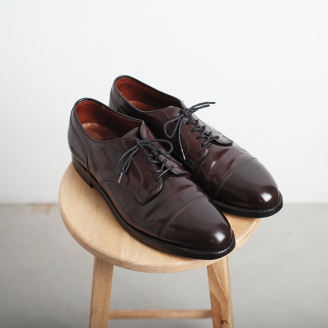 알든 2160 11E(290사이즈) 버건디 코도반 스트레이트팁 더비 상품이미지7