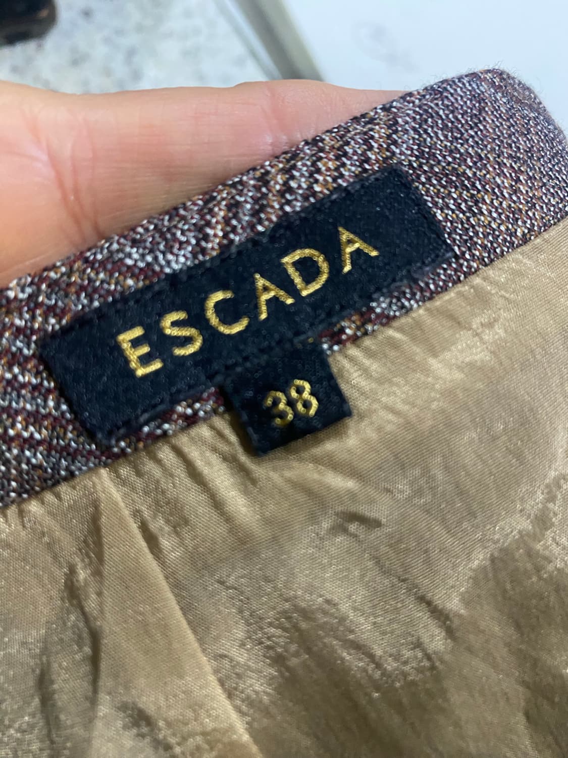 에스카다 체크 스커트 38사이즈 상품이미지7