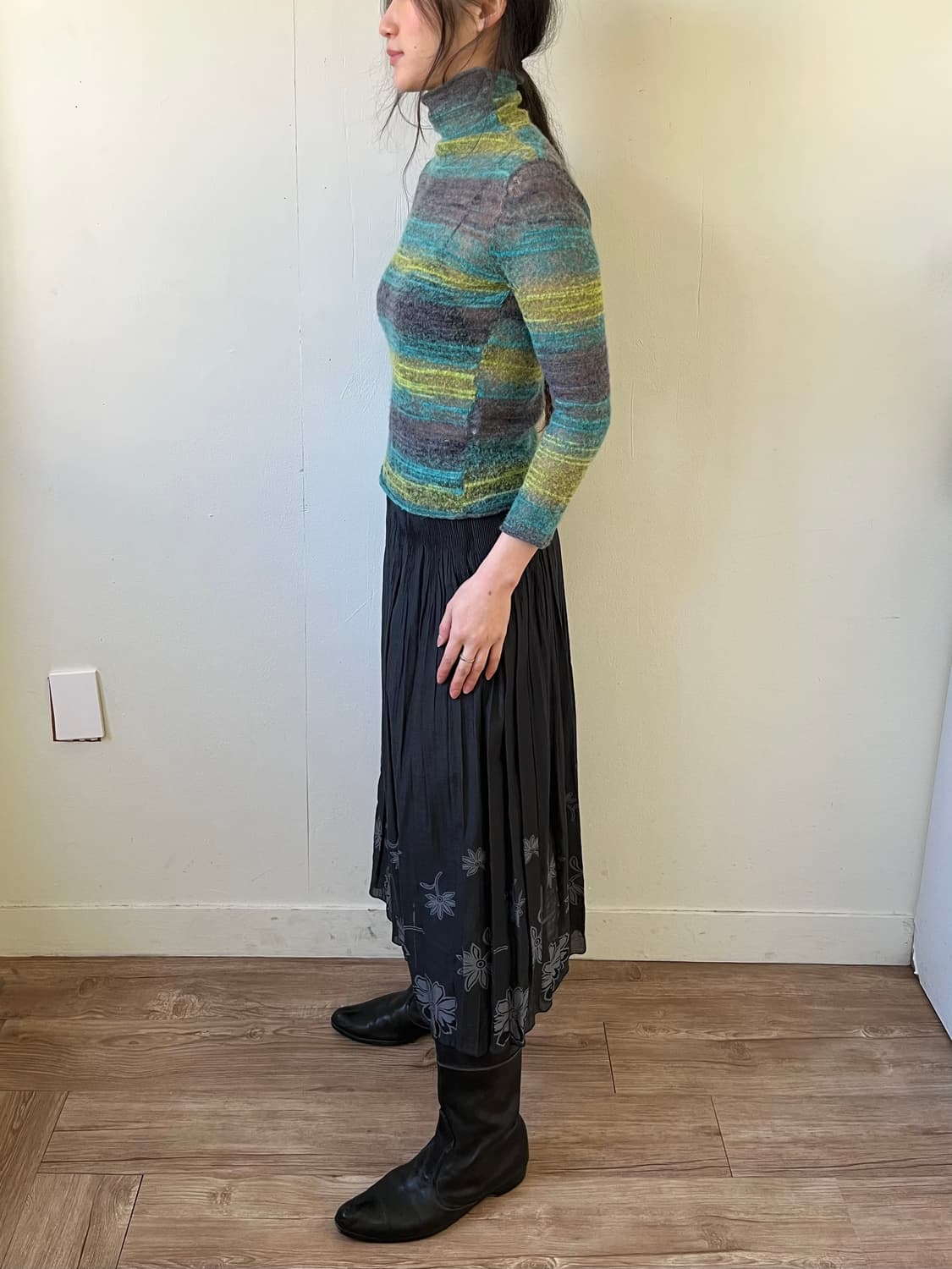 Japan vtg 오로라 알파카 터틀넥 상품이미지8