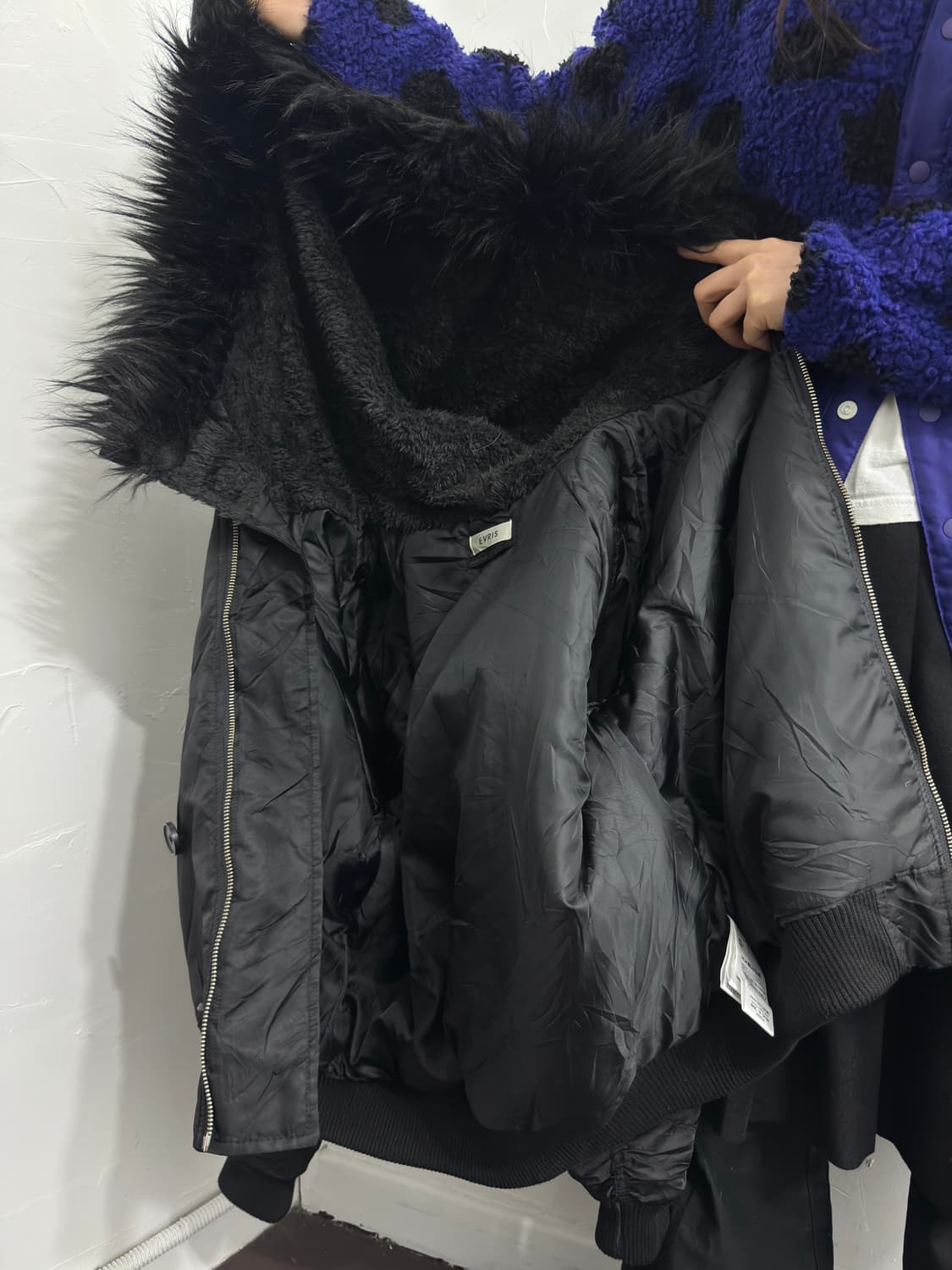 evris fur hood short jacket 상품이미지9