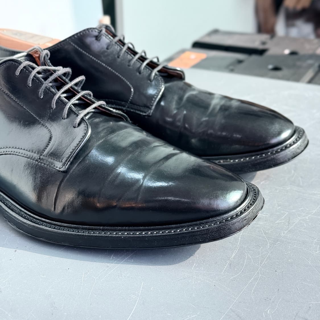 [11.5D] 알든 4315CY 블랙 코도반 플레인 토 더비 (9901) 상품이미지4