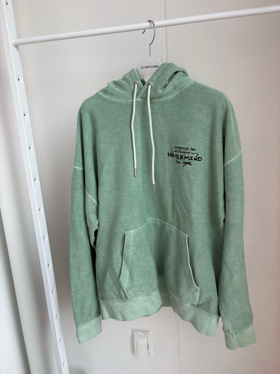 앤더슨벨 커트 아트웍 오버사이즈 후드티 L 상품이미지1