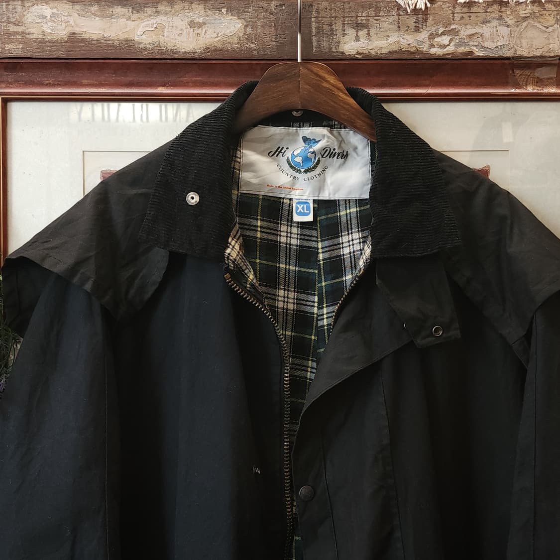 90s 잉글랜드 컨트리 왁스자켓 스톡맨 케이프 왁스코트 레인코트 xl 상품이미지8