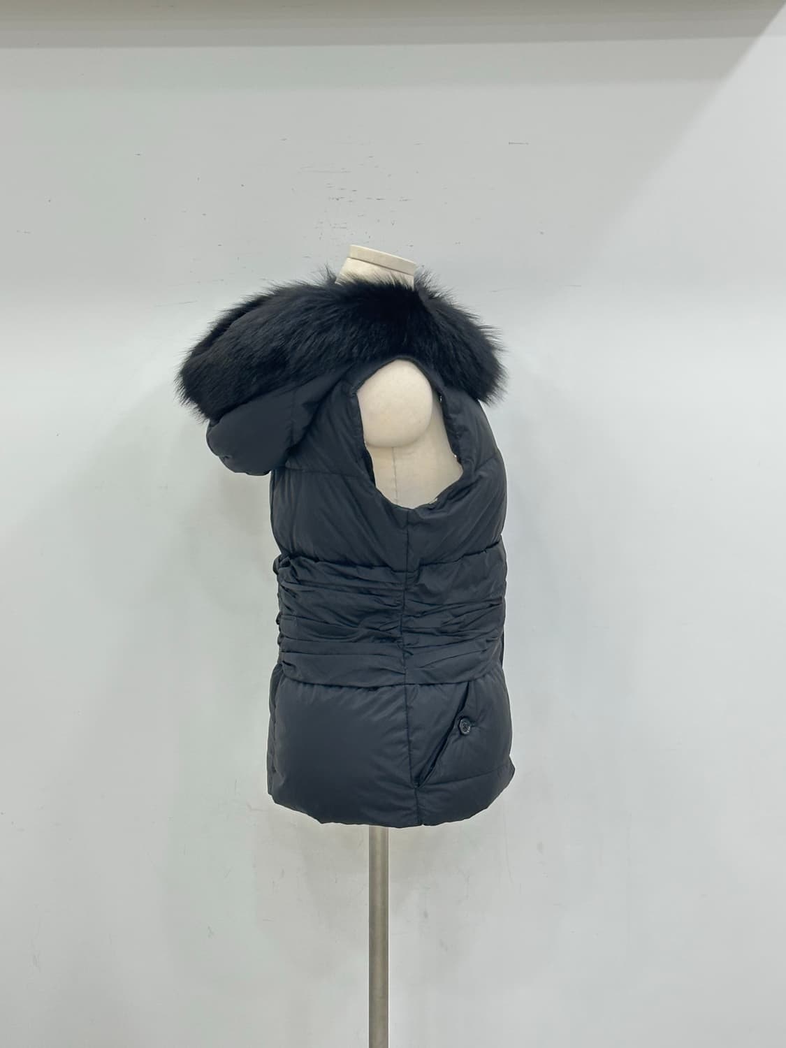 블루마린 퍼 패딩 조끼 상품이미지5