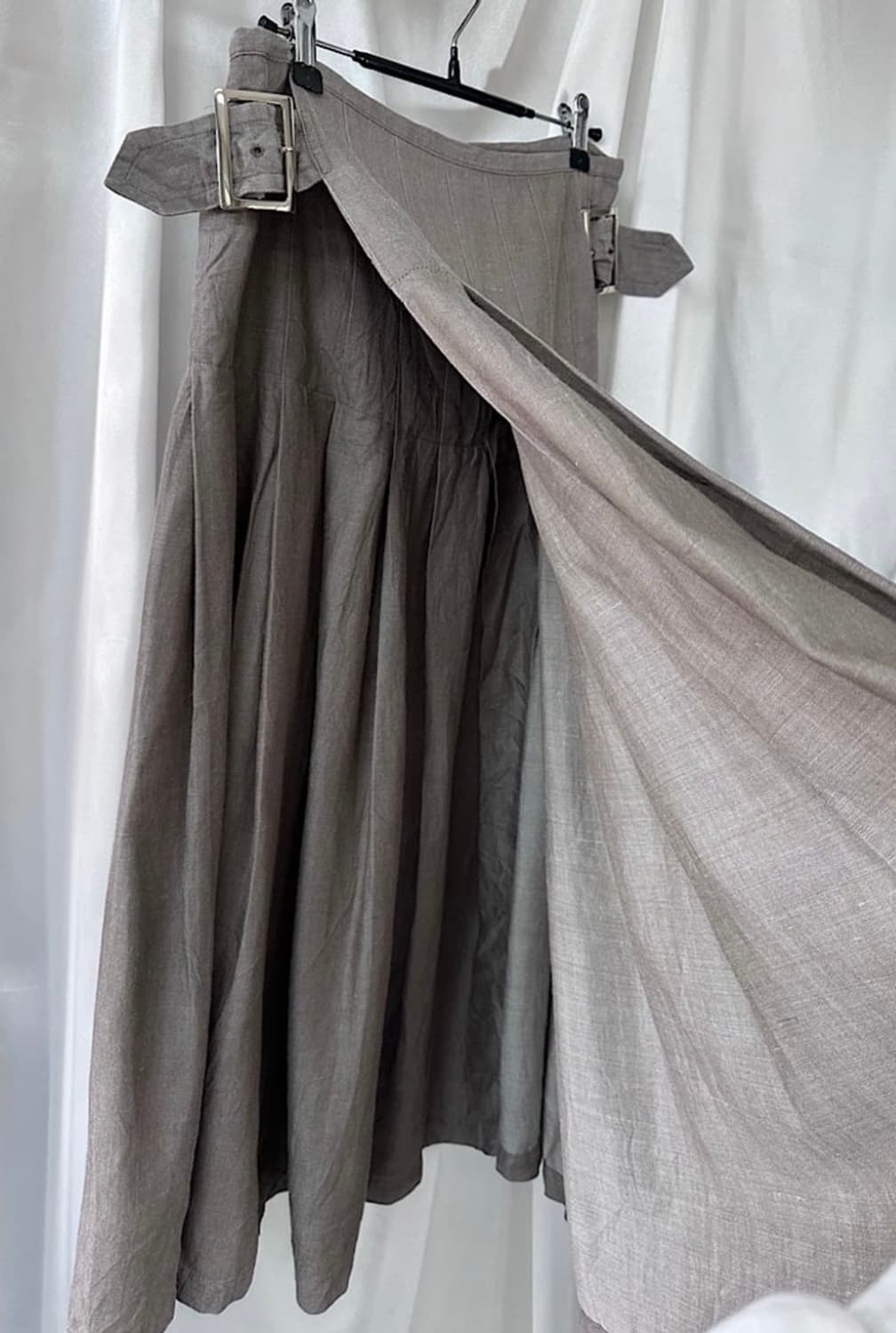 Yohji Yamamoto 요지 야마모토 벨트 랩스커트 상품이미지2