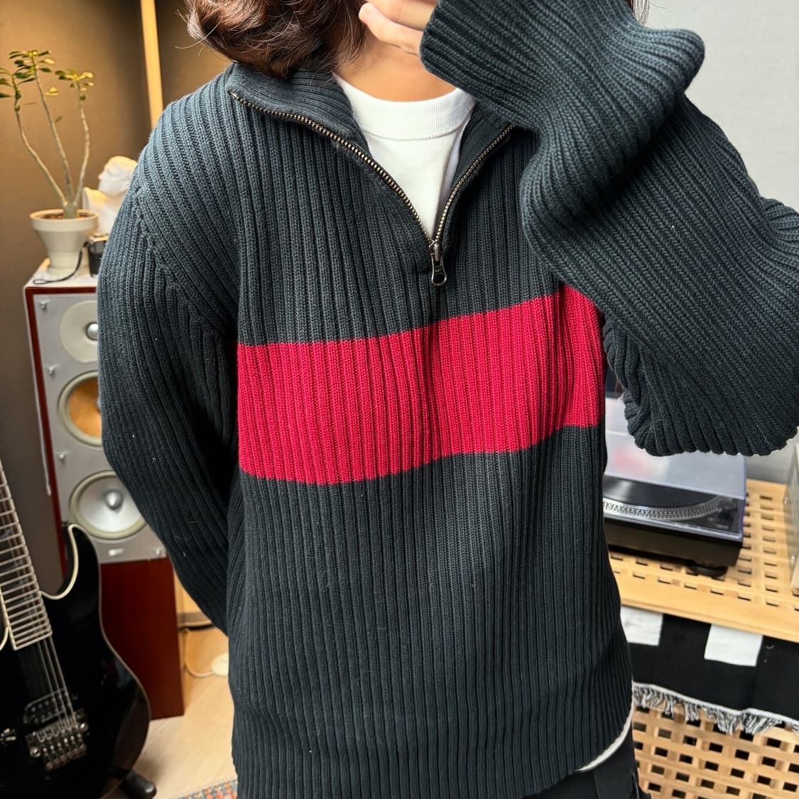 폴로진스 반집업니트 상품이미지2
