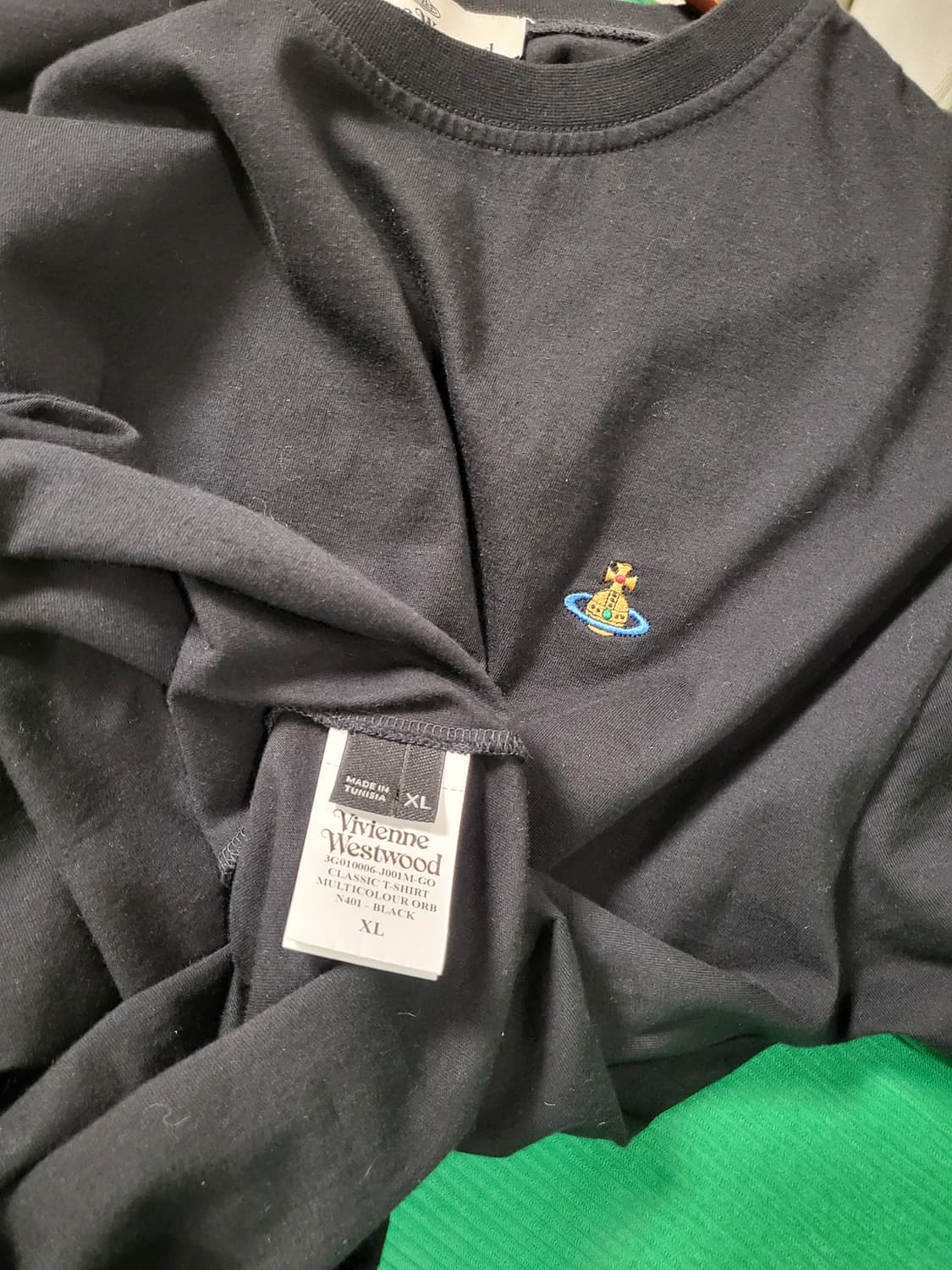 XL] 비비안웨스트우드 자수로고 반팔 티셔츠 상품이미지3