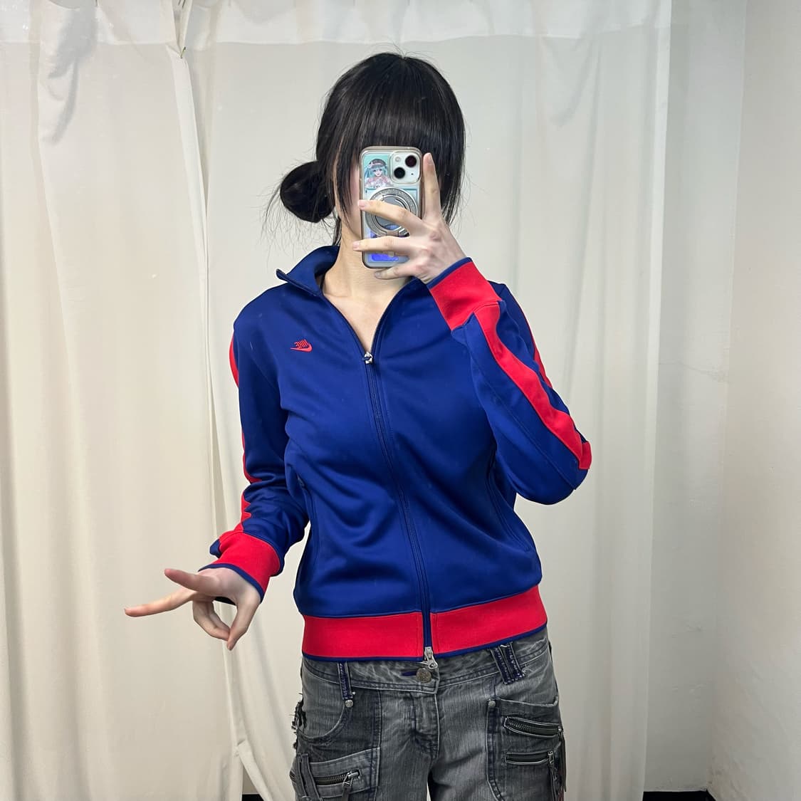 Nike blue two-way jersey 상품이미지2