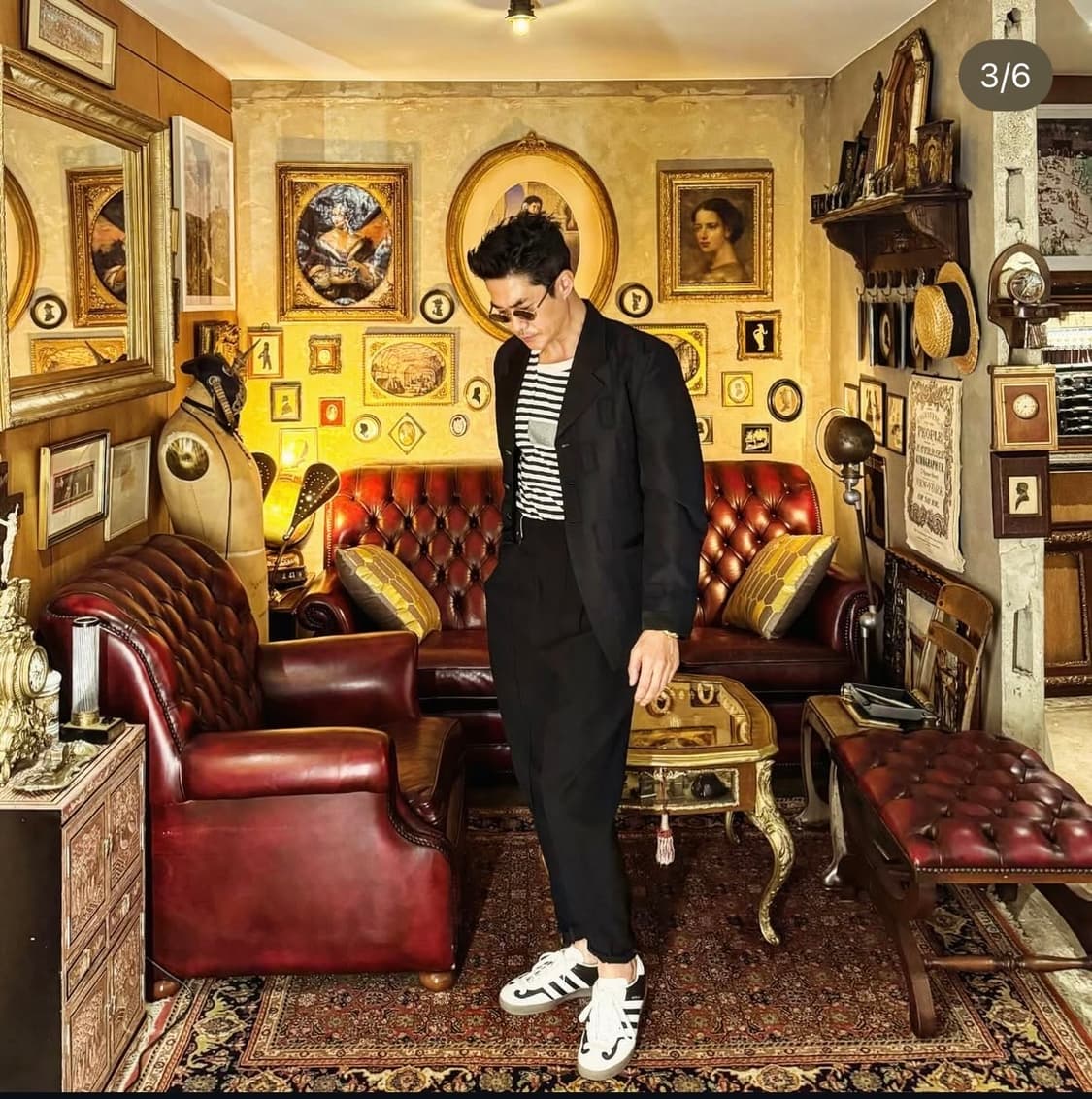 아디다스 가젤 인도어 갖신 클라우드 블랙/화이트 상품이미지1