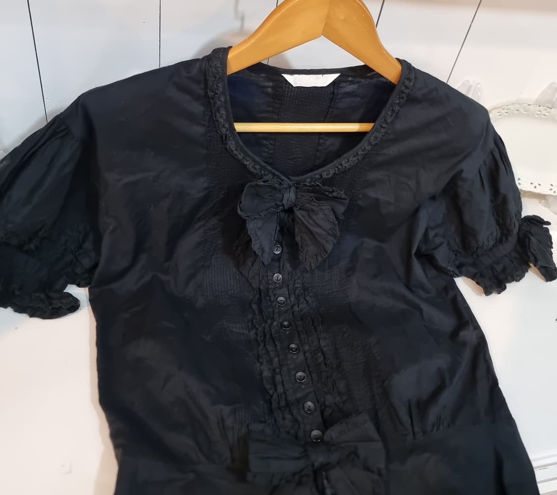 (PINK HOUSE/핑크하우스) 블랙 로맨틱 리본 블라우스 상품이미지5