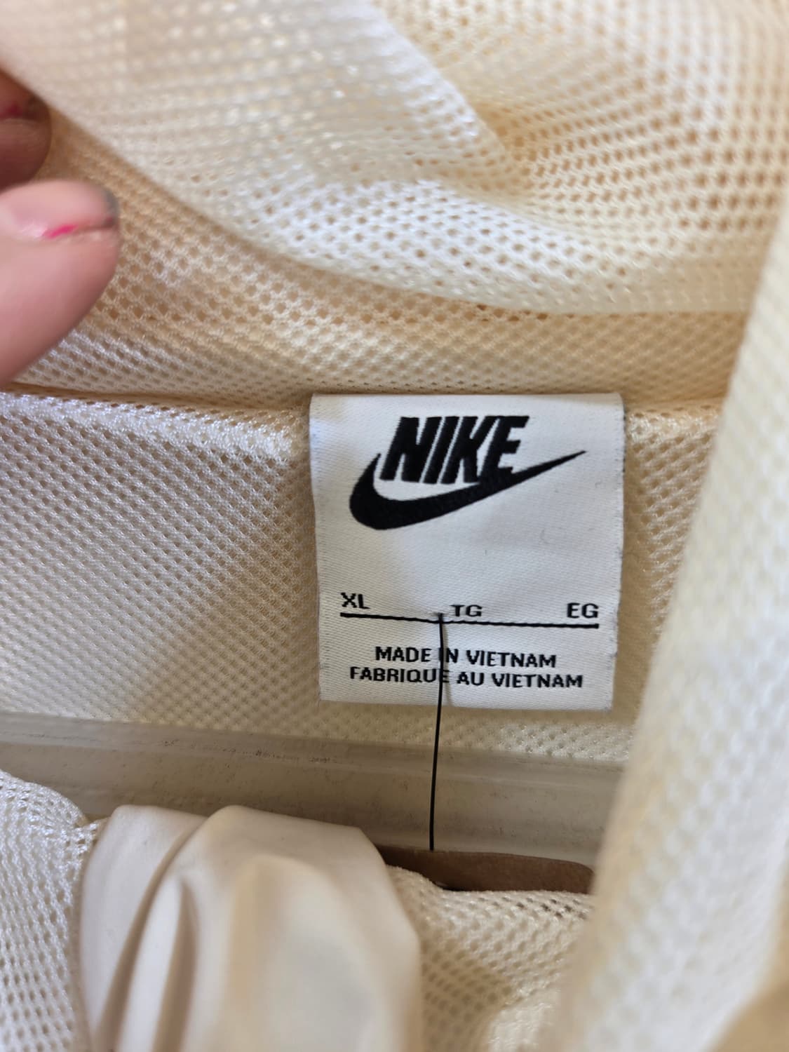 나이키 아노락 후드 윈드브레이커 아이보리 상품이미지3