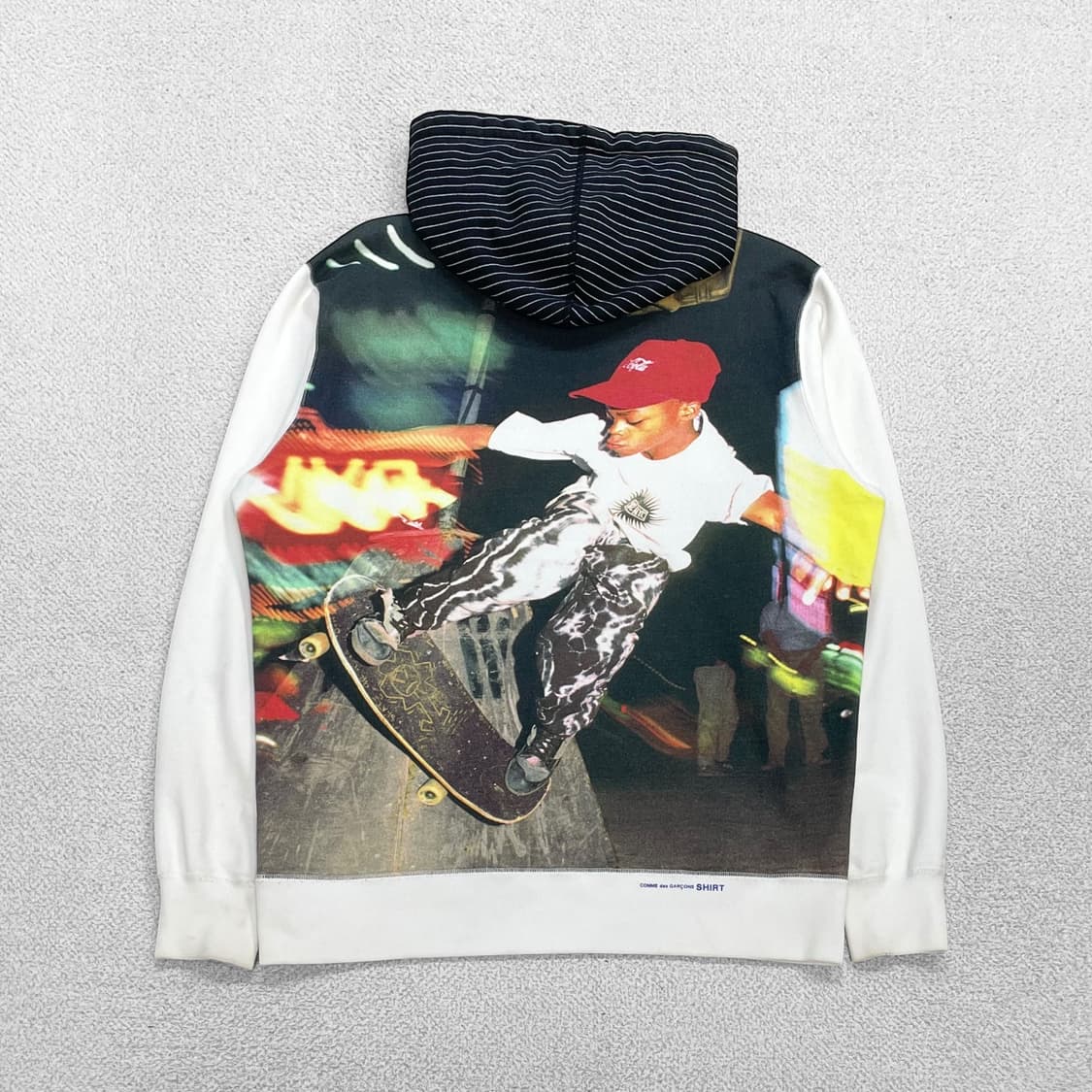 슈프림 x 꼼데가르송 헤롤드 박스 로고 후드티 상품이미지2