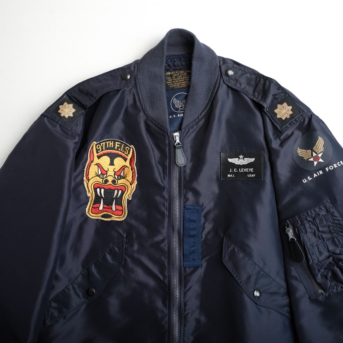 버즈릭슨 L-2A 패치 플라이트 자켓 42사이즈 에어포스 블루 상품이미지4