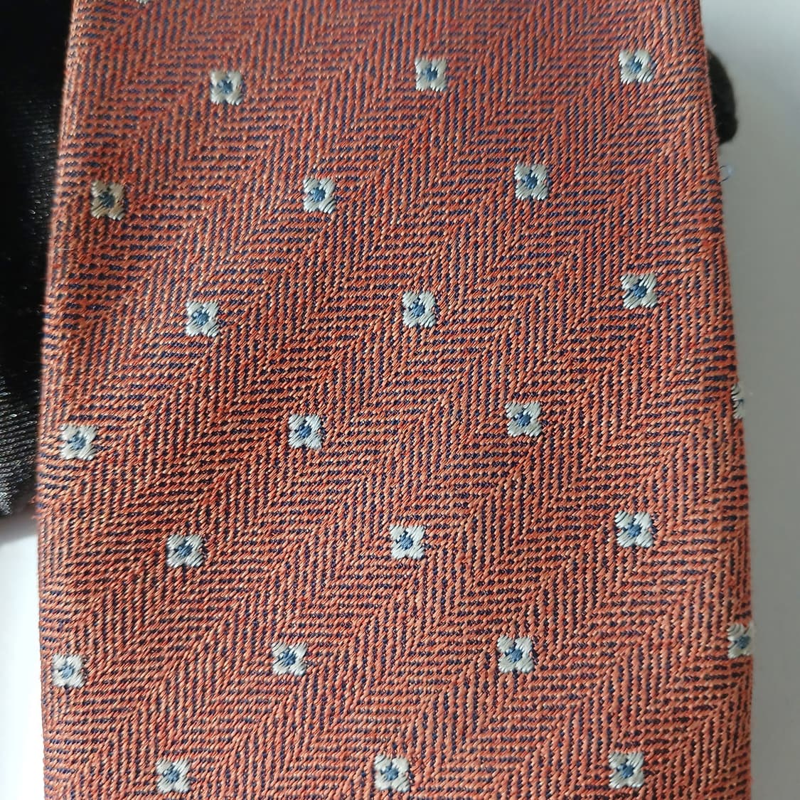 에스티듀퐁 실크 플라워 자수 패턴 넥타이 8cm A+~A등급 A19842 상품이미지2