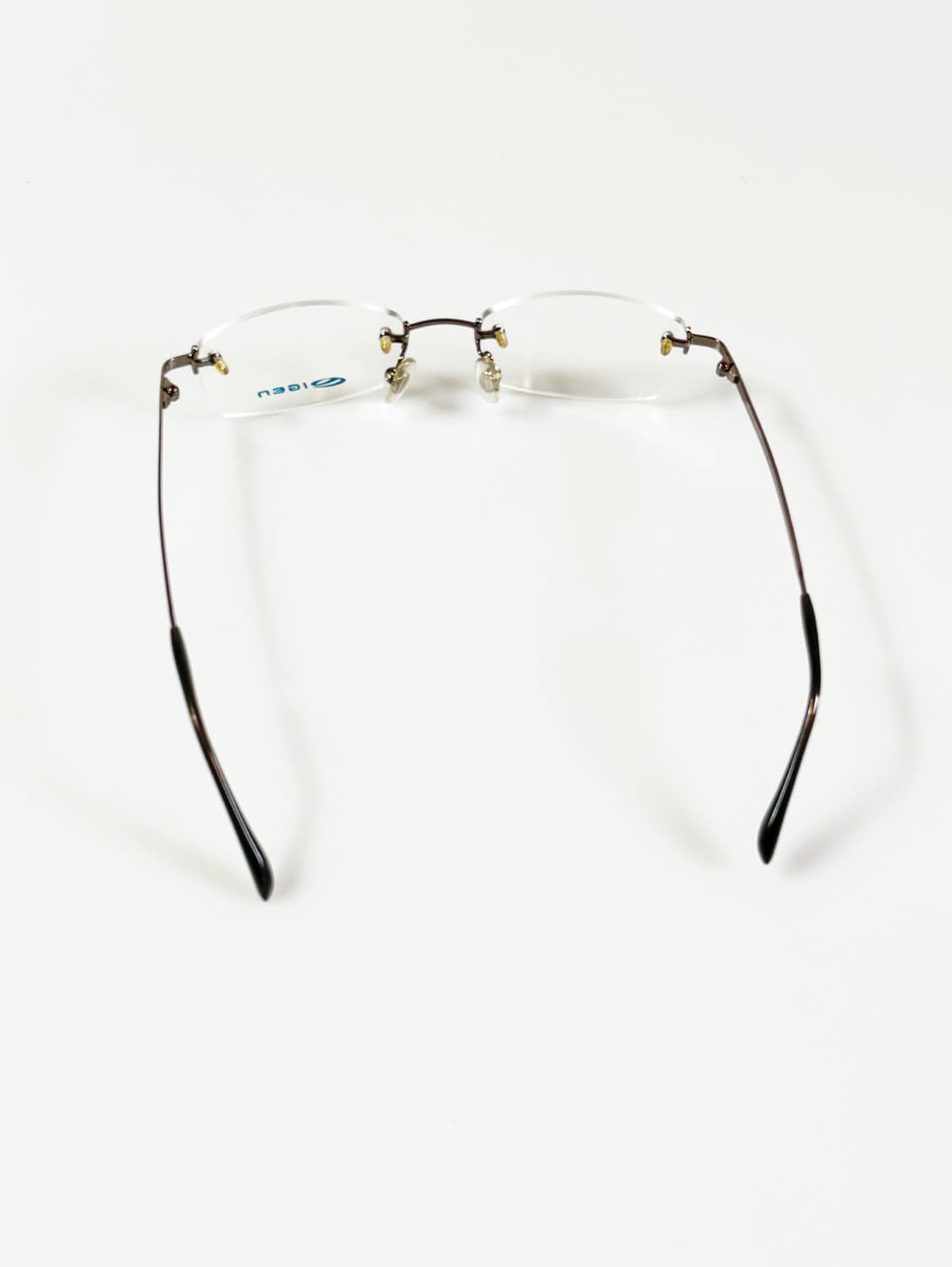 IGEN 다크실버 무테 스퀘어 메탈 프레임 빈티지 안경 상품이미지5