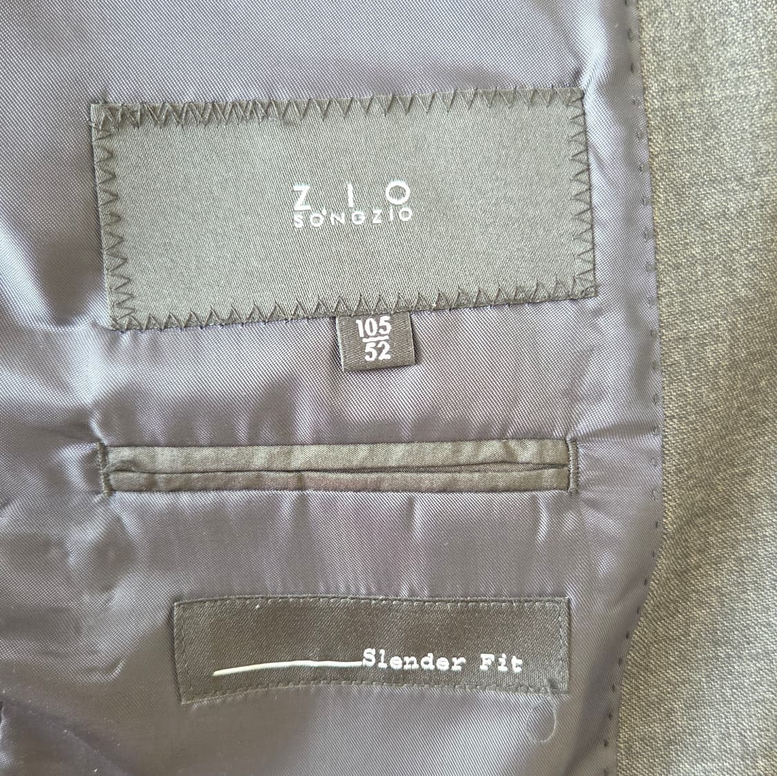 ZIO SONGZIO 송지오 남성 정장세트 95 슬림핏.미착용 상품이미지3