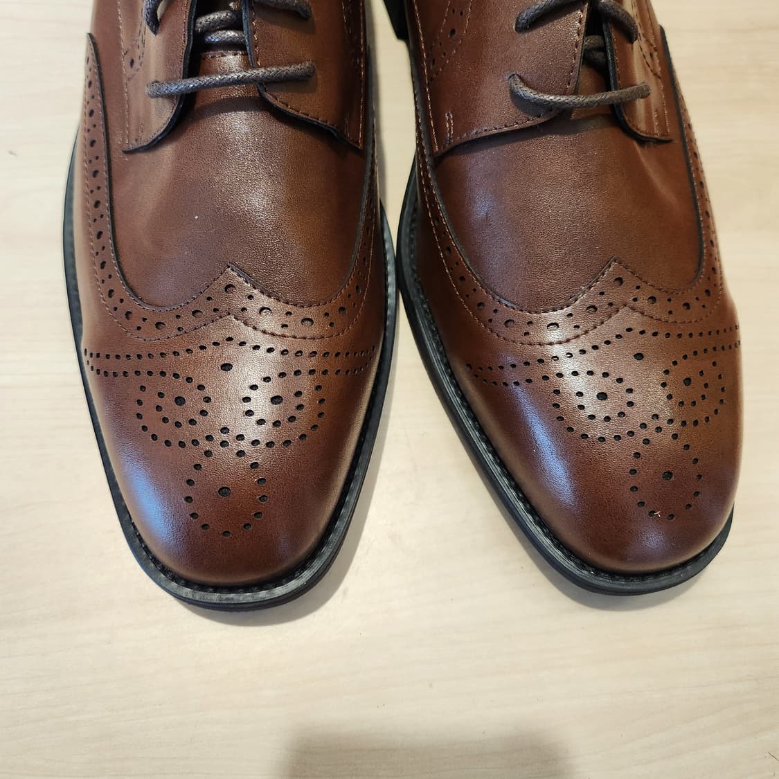 MAKI JACKIE 브라운 윙팁 👞 새상품급 280 / 클래식 남친룩 상품이미지9