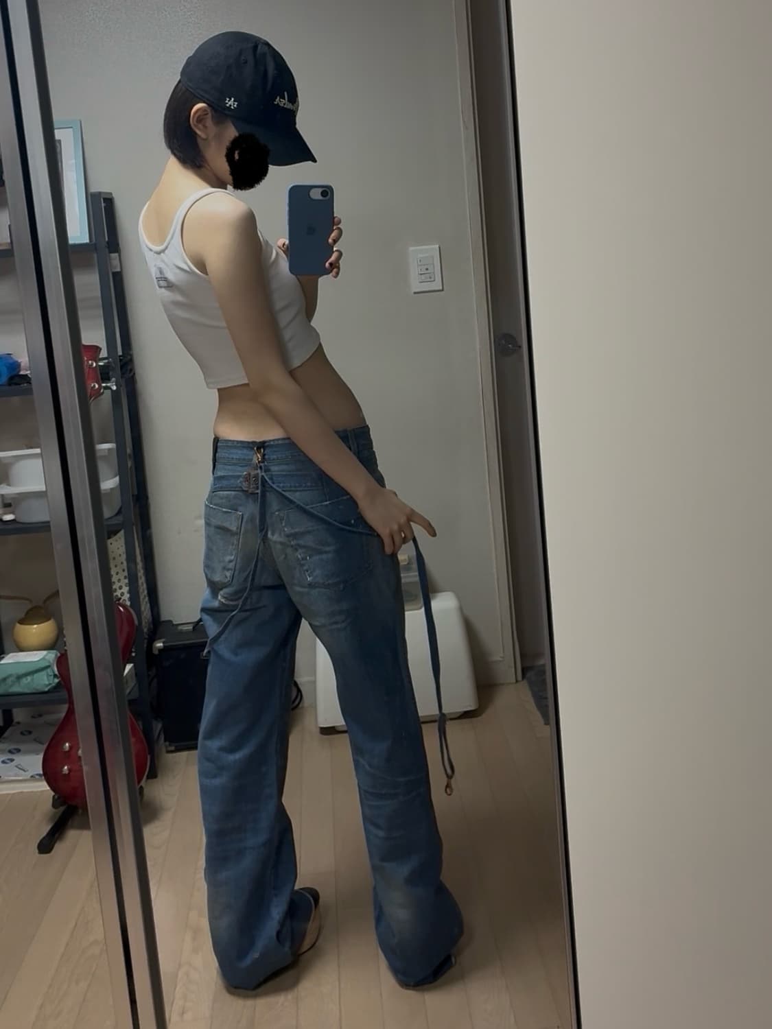 디젤 아카이브 로우라이즈 와이드팬츠 상품이미지1