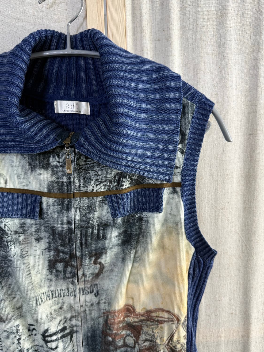 ENRICODOMANI 프린팅 니트 베스트 상품이미지3