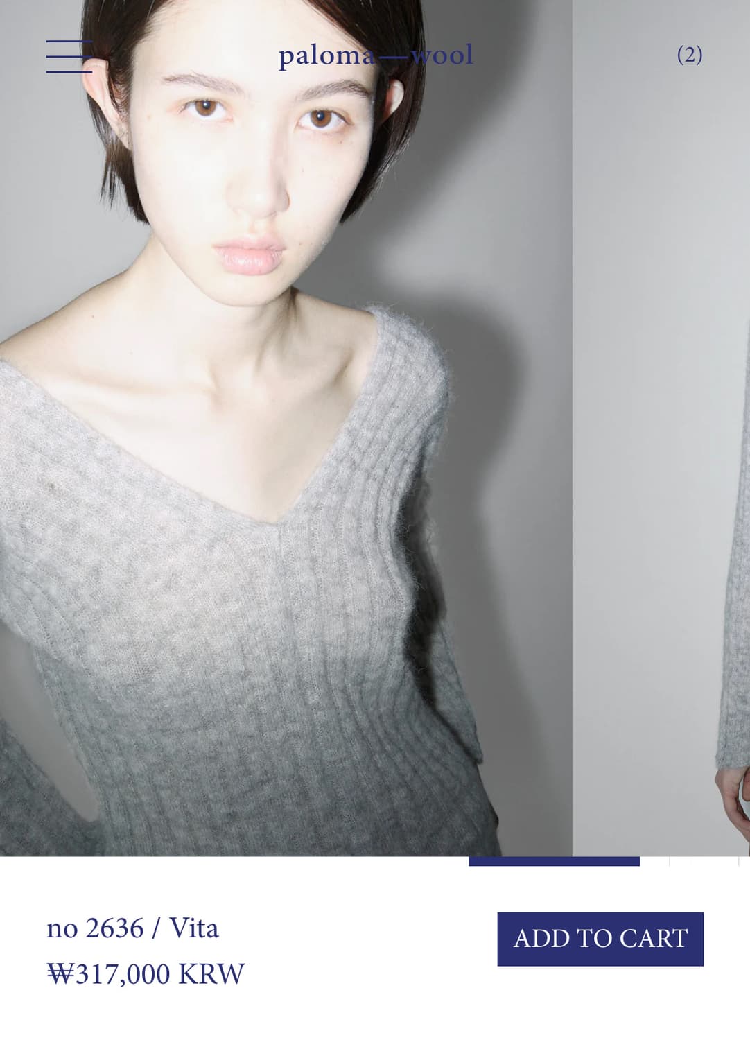 [XS,S]팔로마울 Vita 알파카 니트 상품이미지7