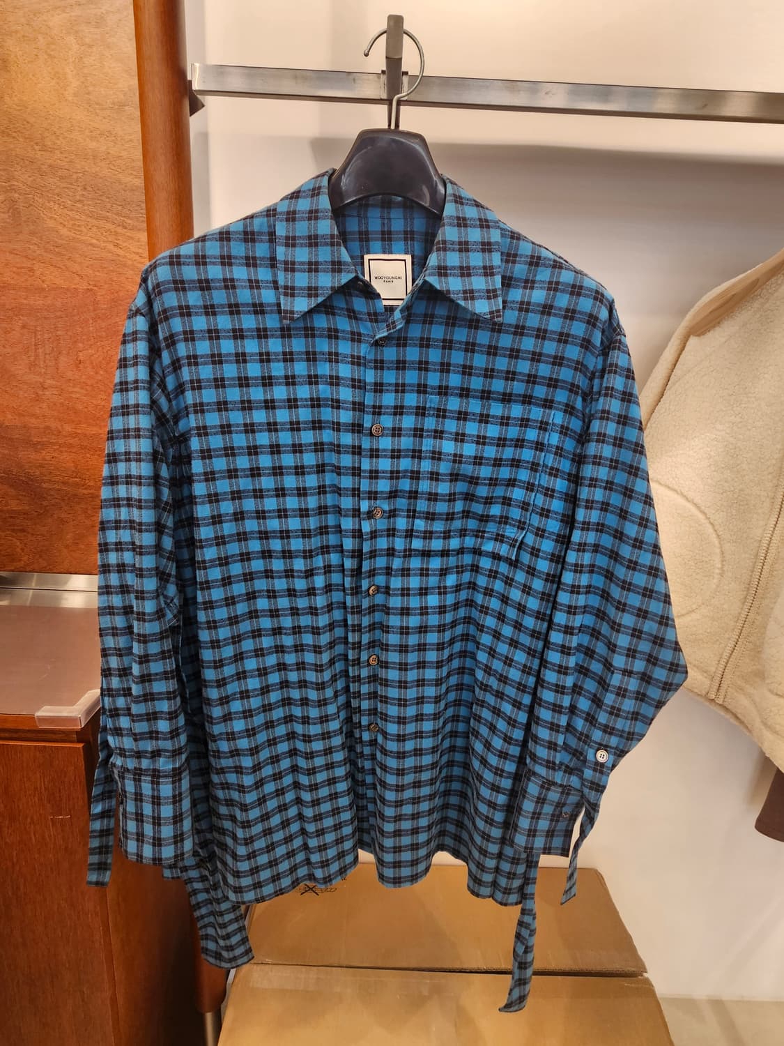 우영미 체크셔츠 판매합니다44사이즈 상품이미지1