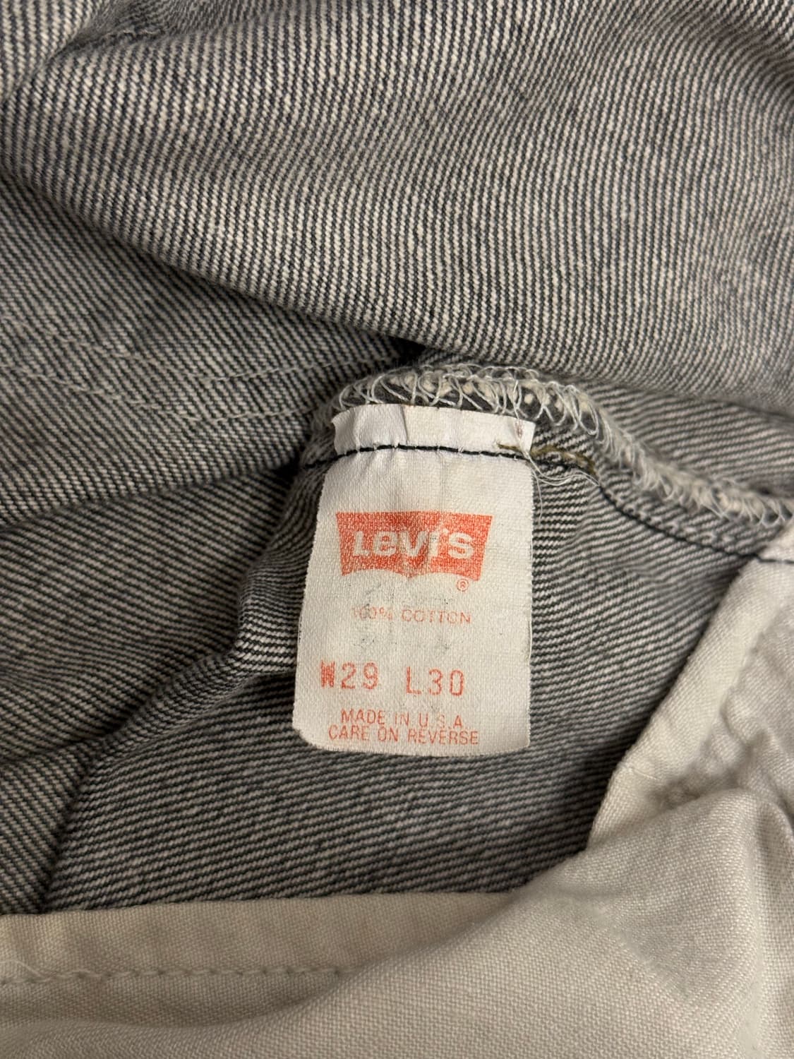 90s USA Levi's 501 Straight Gray Denim P 상품이미지8