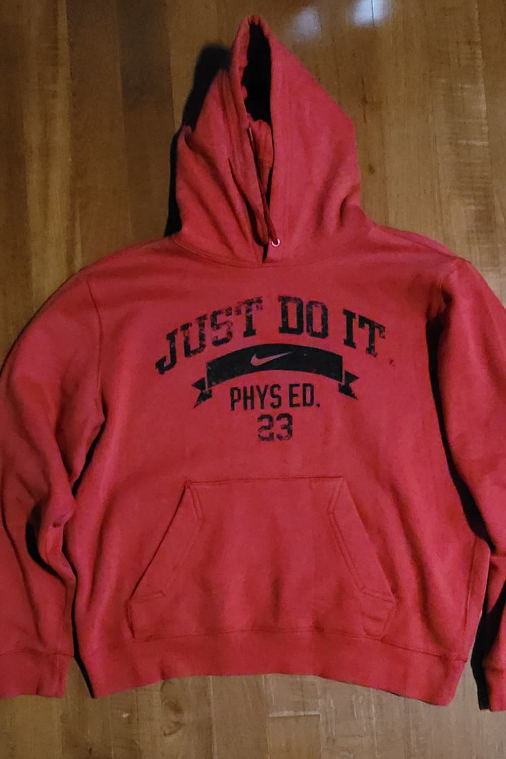 나이키 JUST DO IT 빨간색 후드티 L 상품이미지2