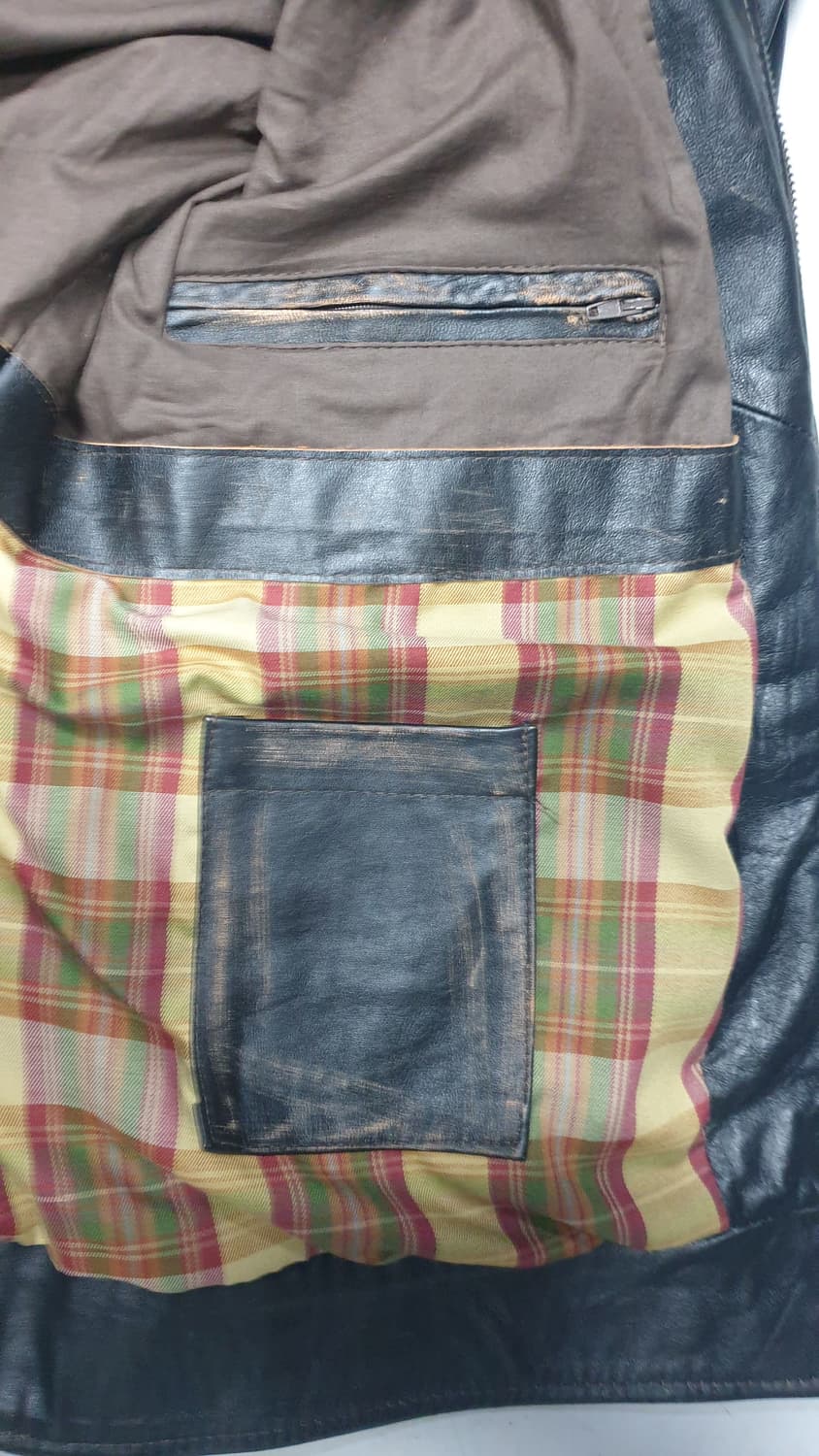 베라펠레 양털 카라 라이더 가죽 자켓 58 상품이미지9