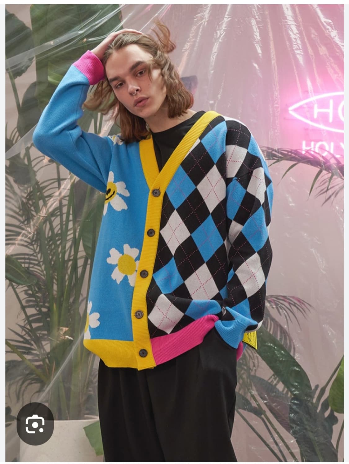 홀리넘버세븐 오버핏 스마일가디건 남녀공용7 상품이미지9