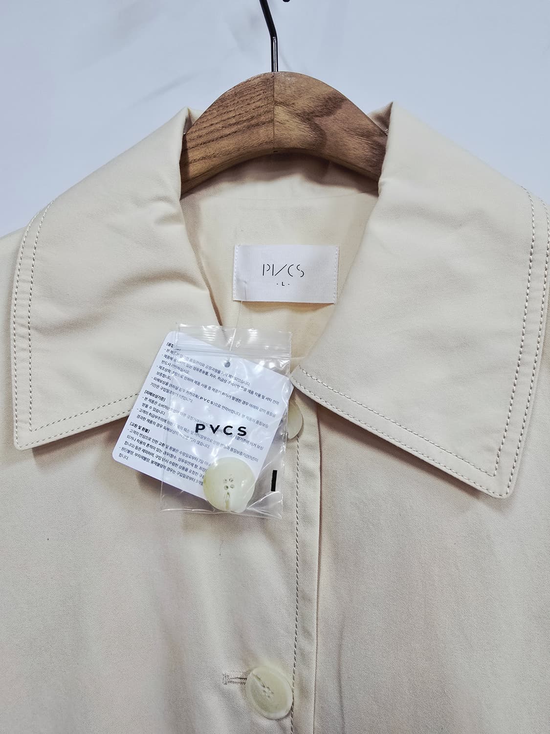 PVCS 아이보리 면 자켓 상품이미지2