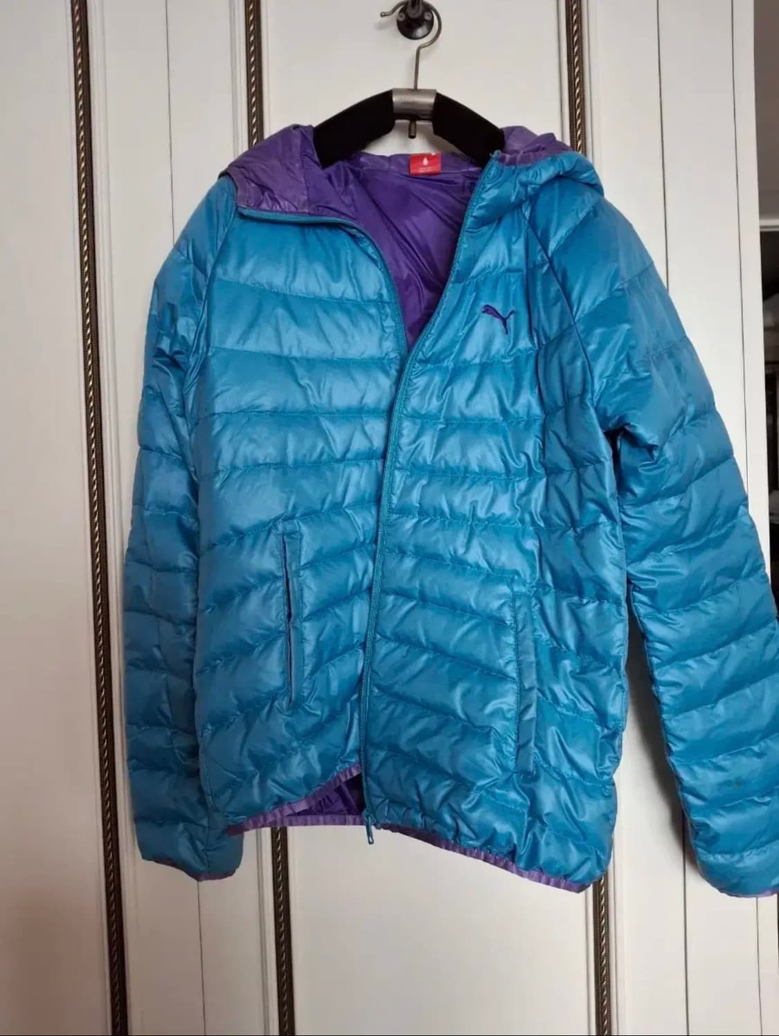 푸마 골프 패딩 (퍼플-블루) 상품이미지1