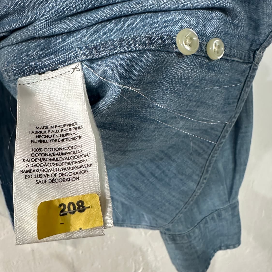 폴로랄프로렌 샴브레이 여성셔츠 M 상품이미지4