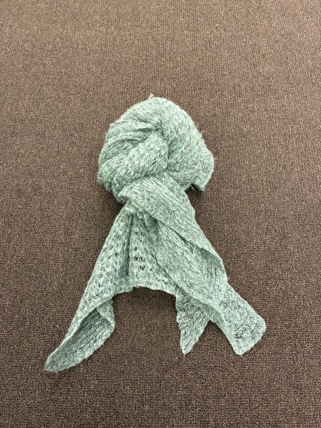 Japanese vintage Mori 민트 머플러(구멍) 상품이미지1