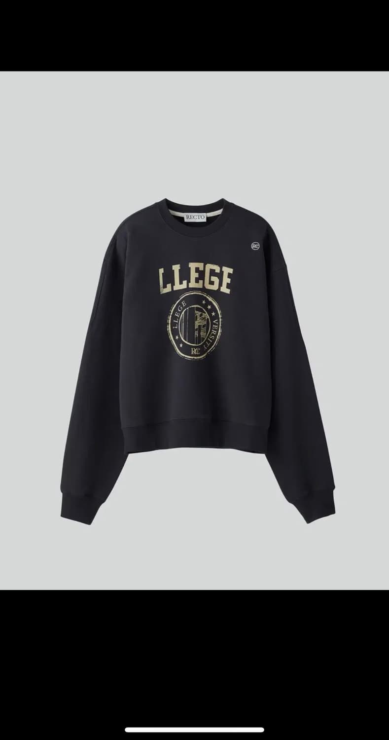 렉토 리지 맨투맨 차콜 상품이미지1