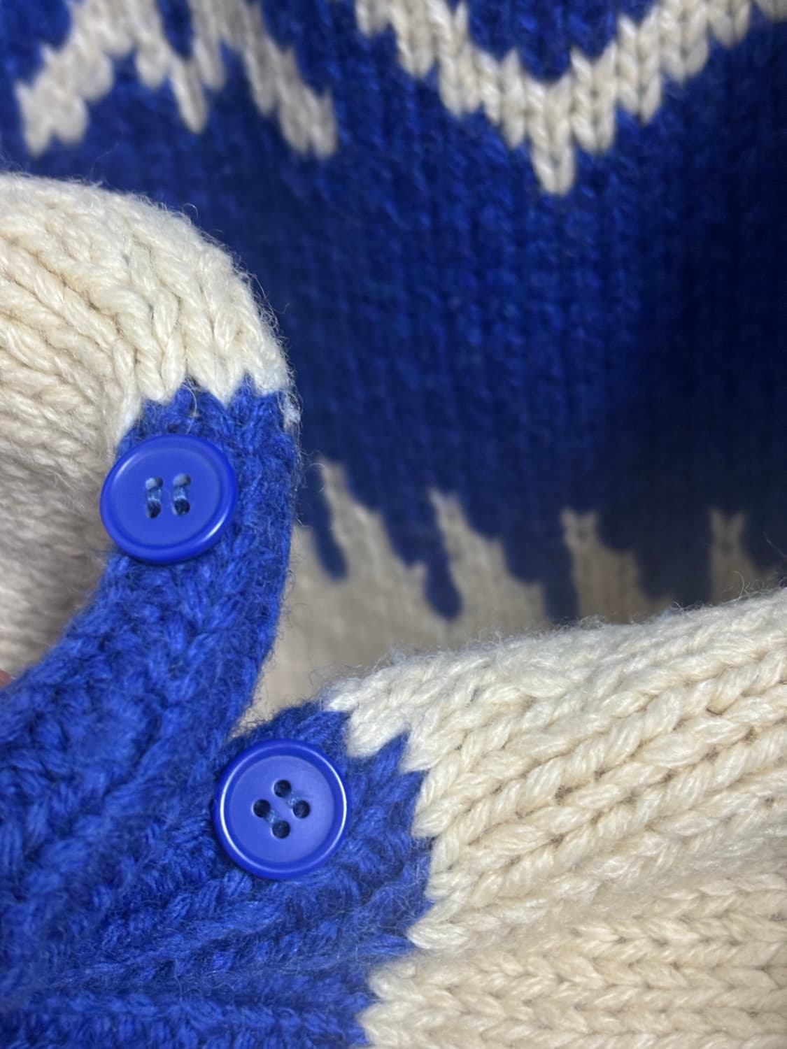 빈티지 겨울 모리걸 노르딕 블루 상품이미지4