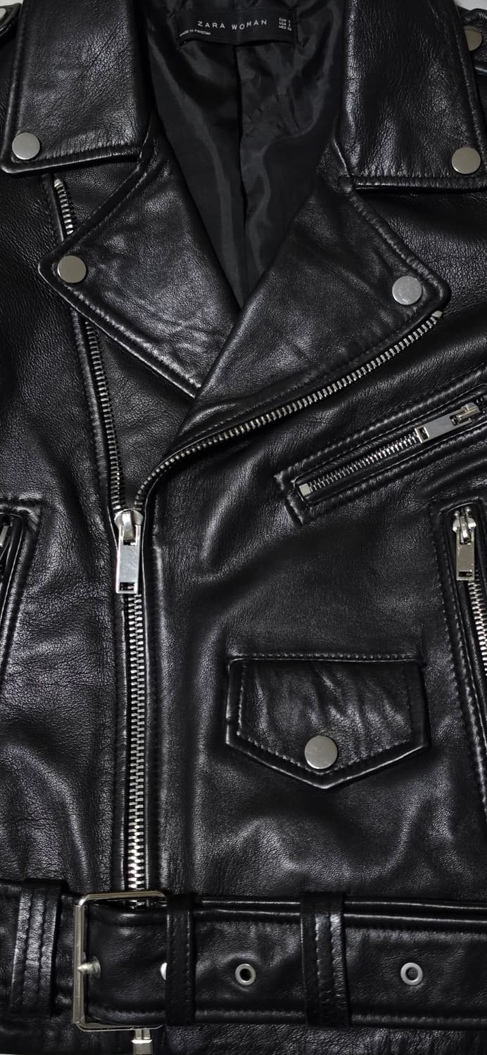 ZARA WOMAN 라이더 블랙 자켓 S 상품이미지5