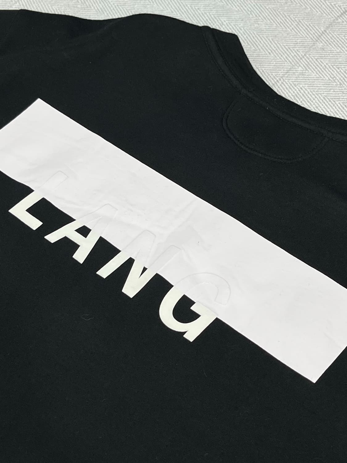 헬무트랭 블랙 로고 긴팔 티셔츠 맨투맨 L 상품이미지10