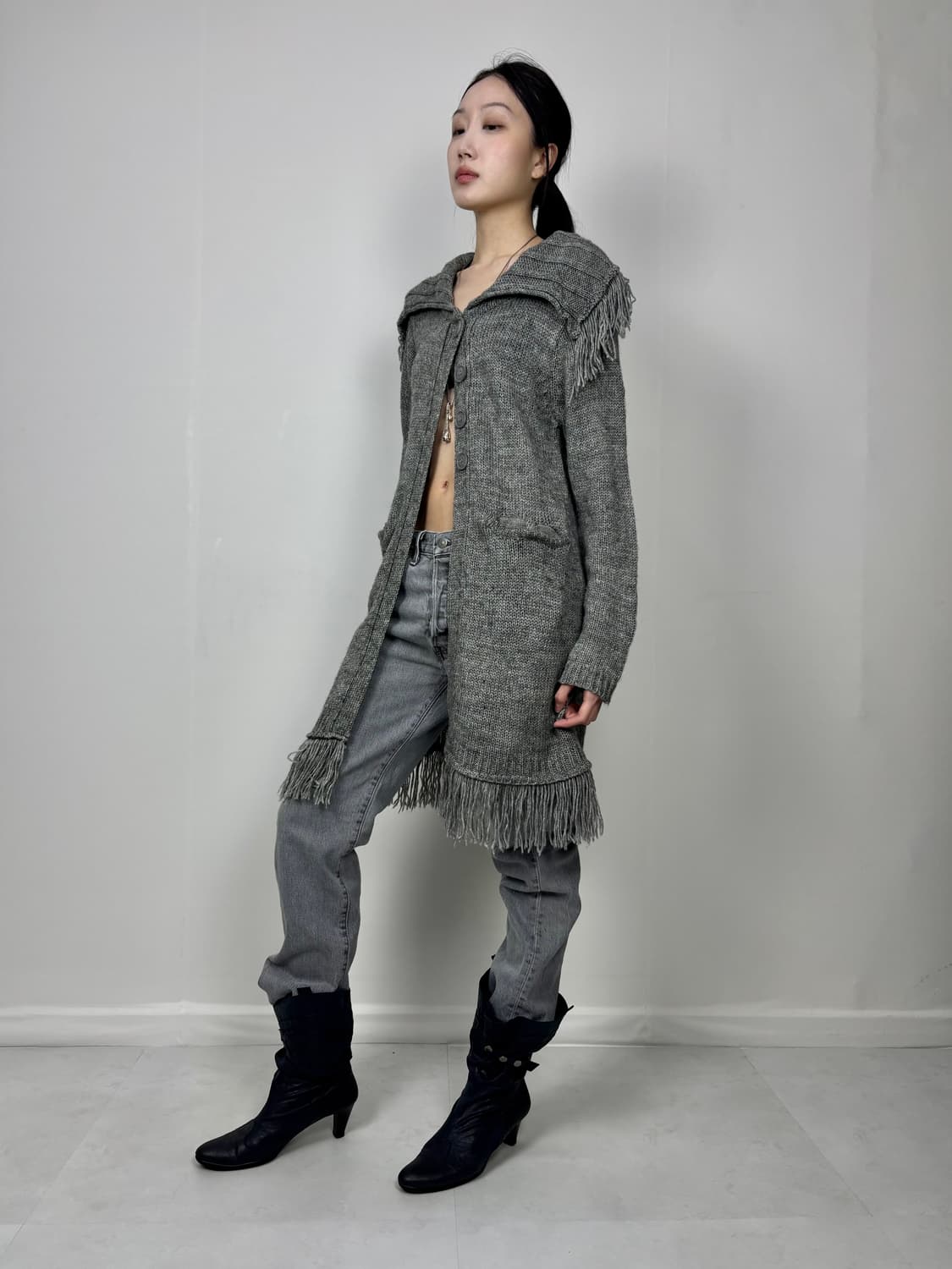 TASSEL LONG CARDIGAN 상품이미지1