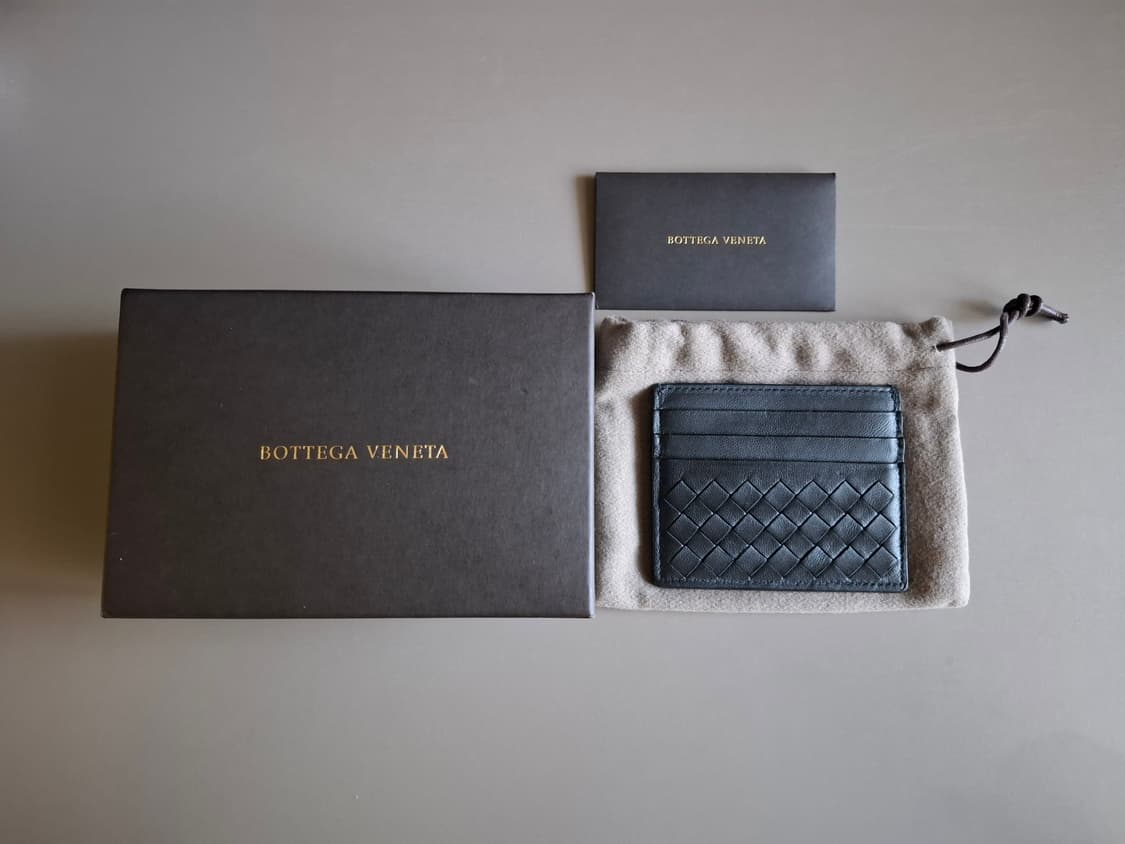 보테가베네타 인트레치아토 카드지갑 블랙 상품이미지1