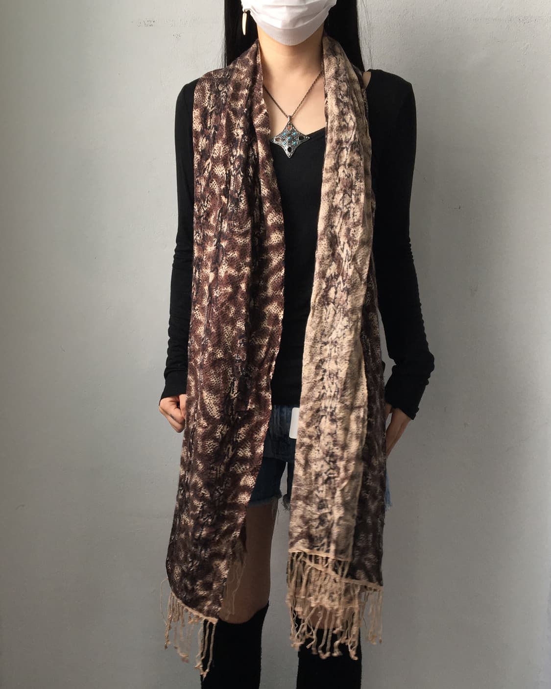 animal pattern scarf 상품이미지6