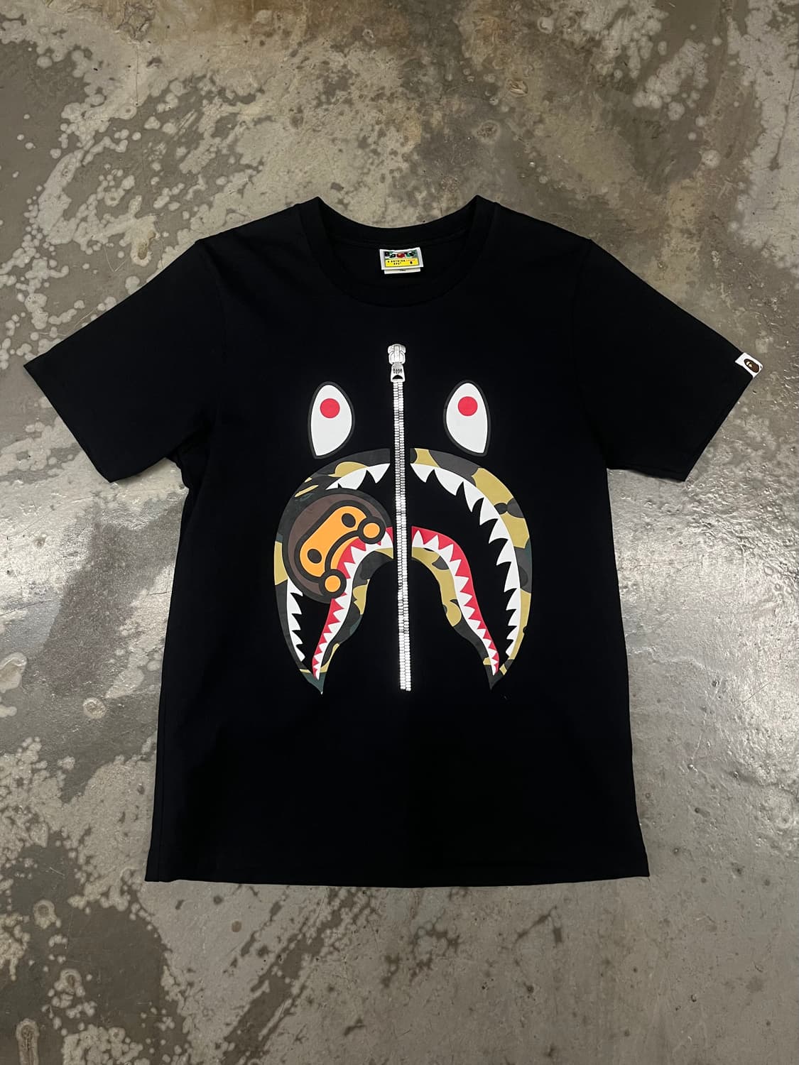 베이프 마일로샤크 반팔 블랙 우먼 S 상품이미지1