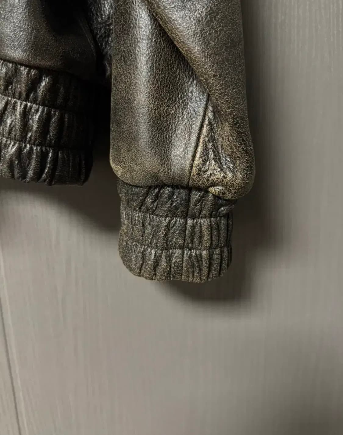 STU 오버핏 레더 자켓 M 상품이미지4