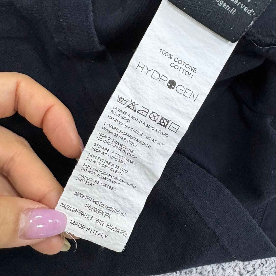 M 하이드로겐 해골 로고 긴팔 티셔츠 0527J2 상품이미지5