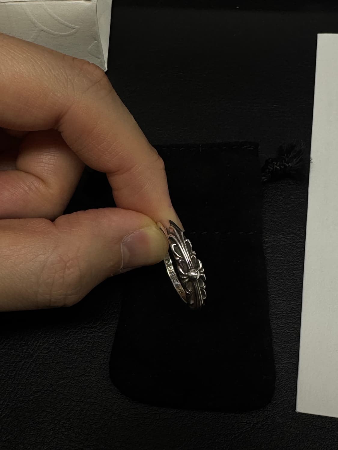 크롬하츠 베이비 클래식 플로랄 크로스링 11호 상품이미지3