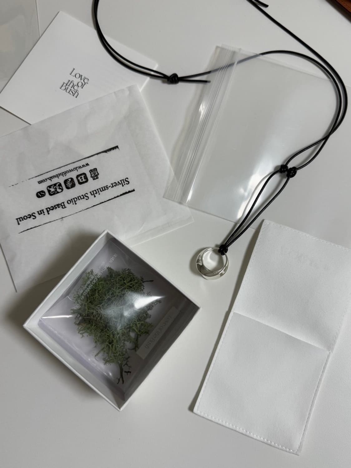 loveofthebush 럽오브더부쉬 ora leather 실버 목걸이 상품이미지3