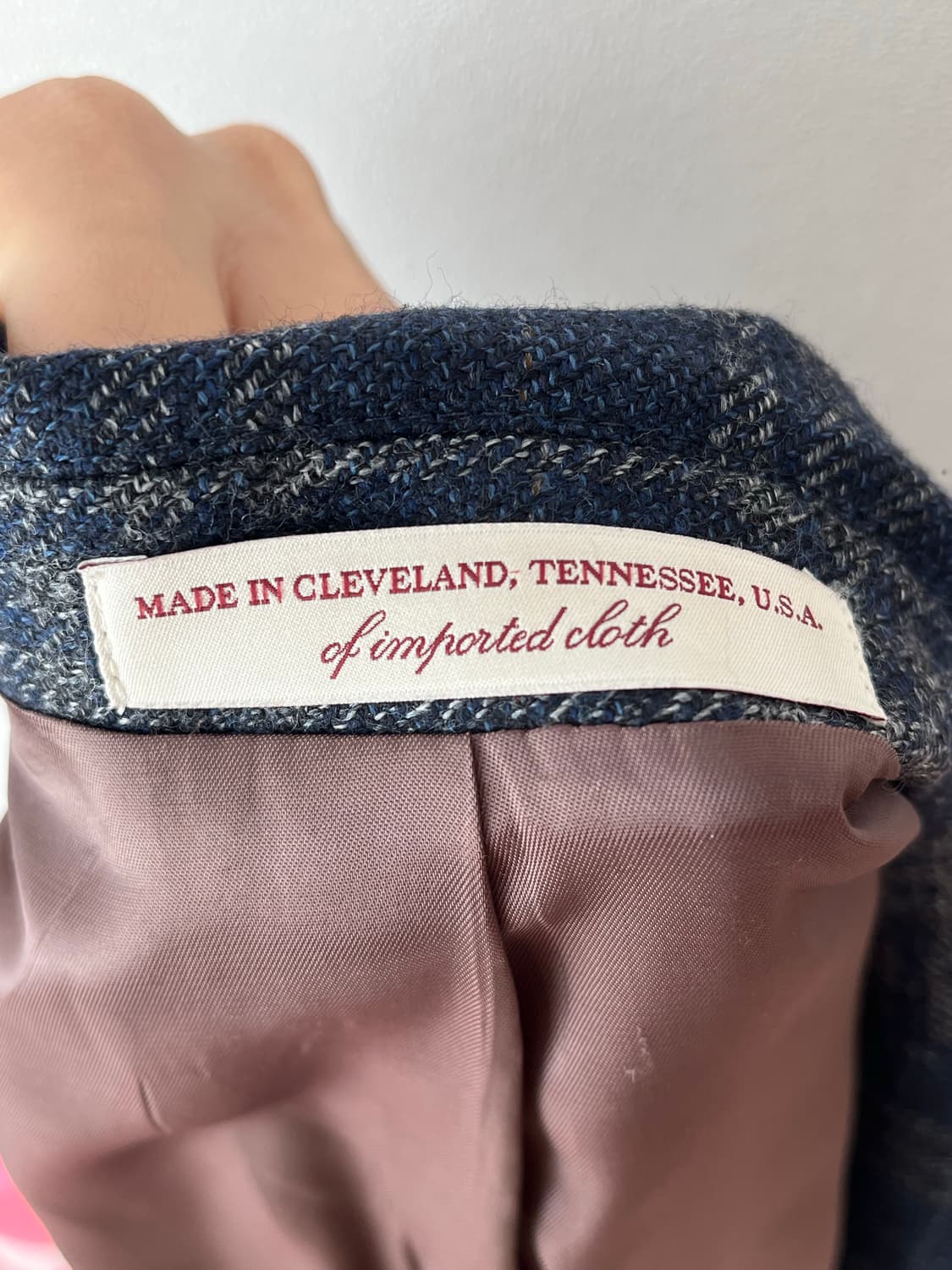 윌리엄스 & 켄트 체크 울 실크 린넨 블레이저 MADE IN USA 상품이미지6