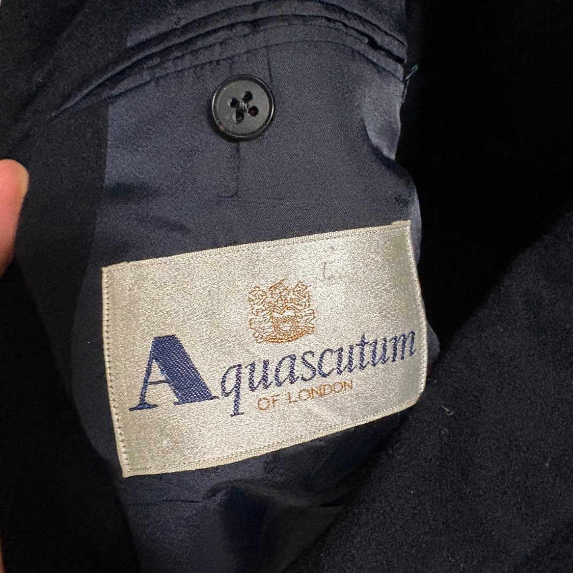 아쿠아스큐텀 Japan made 캐시미어 금장블레이저 / 네이비, L 상품이미지7