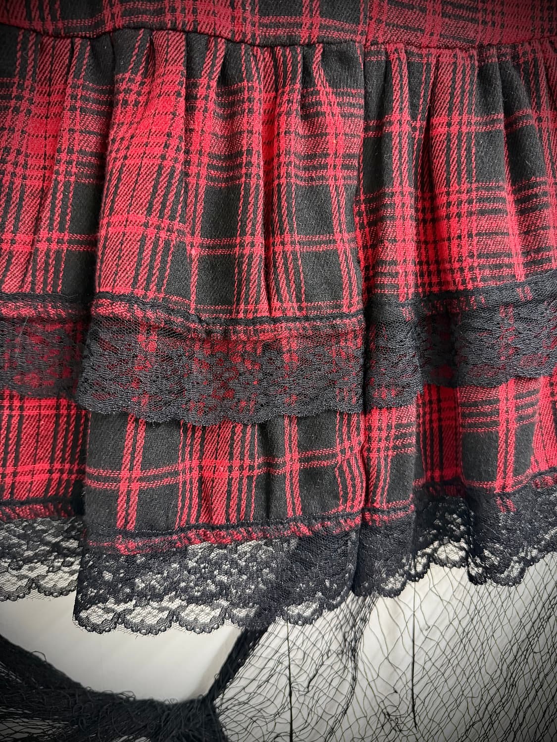 Punk mood tartan check skirt 상품이미지4