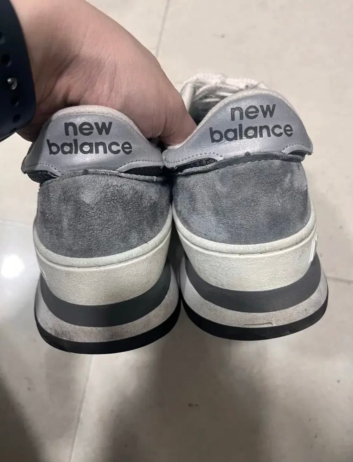 뉴발란스 990v1 메이드 인 USA 그레이 화이트 245 상품이미지4